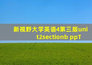 新视野大学英语4第三版unit2sectionb ppT